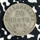 1912 Newfoundland 20 Cents Lot t6919 Silver 