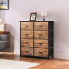 8 Drawer Cabinet Fabric Dresser Closet Chest Clothes Storage Bedroom Wood Top