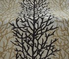 Abstract 2 Piece Brown Eyelet Polyester Window Curtains 5 7 9 Feet