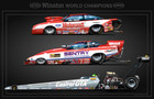 1989 Nhra World Championship Poster Rendering 2 Side Print 28x18 