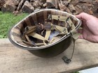 Late Wwii Rear Seam Swivel Bale Helmet Westinghouse Liner