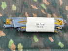 1 Pair Orig German Ww2 Bevo Tropical Collar Litzen Tabs From Factory Packaging