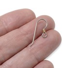 10 Gray Niobium Ear Wires   Copper Coil - Hypoallergenic Earring Hooks