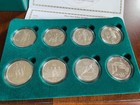 1995 1996 Us Mint Olympic Eight Proof Silver Dollar Set In Ogp With Coa