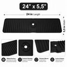 24   Faucet Mat For Kitchen Sink Splash Guard Slope Fast Self-draining Lock-in