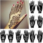 2pcs set Temporary Tattoo Stencil Body Art Unisex Gothic Henna Pattern Tattoo   