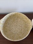  2  Vintage Melamine Mixing Bowls-tan pink geen Confetti Splatter-unmarked
