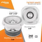 4x Prv Tw700ti White Bullet 4  Pro Audio Super Tweeters 8 Ohm Titanium 960 Watts