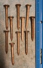 10 Different Steel 60   s Railroad Date Nails 1960-1969