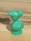Vintage Green Yellow Red Blue  Bird Round Body Large Beak Plastic Figure 1 5  