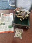 Vintage Nautical Antique Brass J Scott London 5  Sextant With Wooden Box Gift