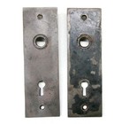 Pair Antique Vintage Victorian Eastlake Ornate Backplates Door Plates Reclaimed