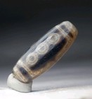 Rare Pre-1800s Indo Tibetan Old Agate 10 Eye Dzi Bead 13 19 48mm