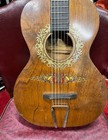 Stella Decalomania Barth Feinberg Parlor Guitar 1920s W Case