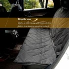 Seat Cover Rear Back Car Pet Dog Travel Waterproof Bench Protector Luxury -black