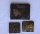 Lot Of 3 - 1950s Vtg Lucky Strike Flat Fifty Cigarettes Christmas Tin   2 More