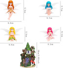 8 Pieces Miniature Fairy Garden Accessories Small Fairy Figurines Hand Painted