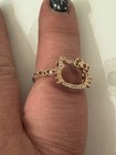 New Fragrant Jewels Hello Kitty Ring Size 9 Rosegold Pave Silhouette Sanrio Rare