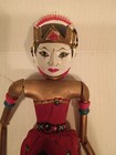 Vintage Asian Oriental Folklore Hand Painted Carved Wooden Hand Rod Puppet 18   