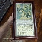 1924 Framed Calendar Trojan Powder Company Explosives   Chemicals 21 x12 5  Sign