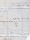1863 Qv 1d Penny Red Stamp On National Bank Kelso Letter To Galashiels Selkirk