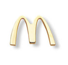 Mcdonald s Small Golden Arches Logo Lapel Pin - Brand New