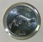 Africa Congo D r  Uncirculated 25 Centimes Weasel Lion Animal Coin Money 2002
