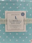 Pottery Barn Kids Organic Cotton Pin Dot Duvet One Size Aqua Blue Toddler  336c