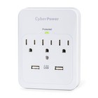 Tcsp300wur1 Professional Surge Protector  600j 125v  3 Outlets  2 Usb Charge   