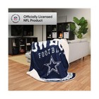 Foco Nfl Unisex-adult Nfl Team Logo Sherpa Fleece Plush Throw Blanket - 60  X   