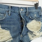 Agolde Parker Jean Short Womens 26 Distressed Denim High Rise Button Fly Raw Hem