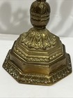Antique Solid Brass Chanukah Hanukkah Menorah Candle Holder Light Star Of David