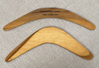 Australian Aboriginal Hand Carved painted Boomerangs Lot Of 2