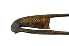 Original Rare Antique Hand Crafted Gold Inlay Work Betel Nut Cutter  I12-13