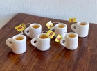 6 Pcs Set Wholesale 1 12 Miniature Dollhouse Tea Mug Cup With Tea Bags Lipton