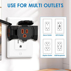 - Electrical Multi-outlet  3-way Indoor Outdoor Adapter With Protecti