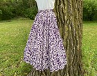 Vtg 50s Sid Harris Rockabilly Full Plus Circle Skirt Novelty Vgc Xs Xxs