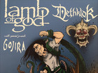 Lamb Of God Dethklock Poster 2012 Grand Rapids Mi Concert Gojira Art Sign 11x17 
