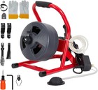 Gravee Drain Snake Machine 50ft 5 16  For 3 4 To 3 Inch Sewer Pipe Cleaning