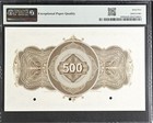 M204s Mexico Banco Central Mexicano Nd 500 Pesos Specimen Pmg Gem Unc 65 Epq