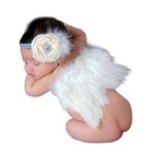Newborn Baby Girls Photography Angel Wings And Headband Photo Props 