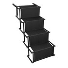 Folding Dog Stairs 4 Steps Pet Dog Ramps Ladder Adjustable For Auto Car Suv