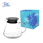 Blue Brew 600ml Borosilicate Glass Coffee Server Clear Carafe