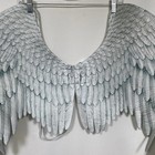 Alodidae 3d White Angel Wings Elastic Straps Costume Halloween Party Accessory