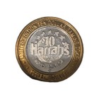 Harrah   s  10 Limited Edition Gaming Token      999 Fine Silver Center Reno  Nevada