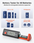 Digital Battery Tester With Magnetic End   Lcd Display  Small Battery Checker Te
