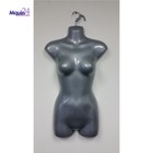 Female Hanging Torso Mannequin Dress Body Form Grey  silver  Women Display