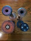 4 Antique Wooden Spools