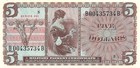 Usa mpc 3 Consecutive    5  1966  Series Of 661  Plate   5 Uncirculated Banknote