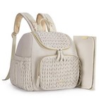 Diaper Bag Diaper Backpack Stylish Baby Travel Backpacks Small Light Cream